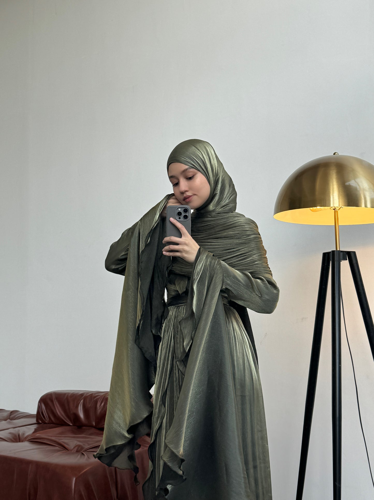 Nara Forest Green Dress