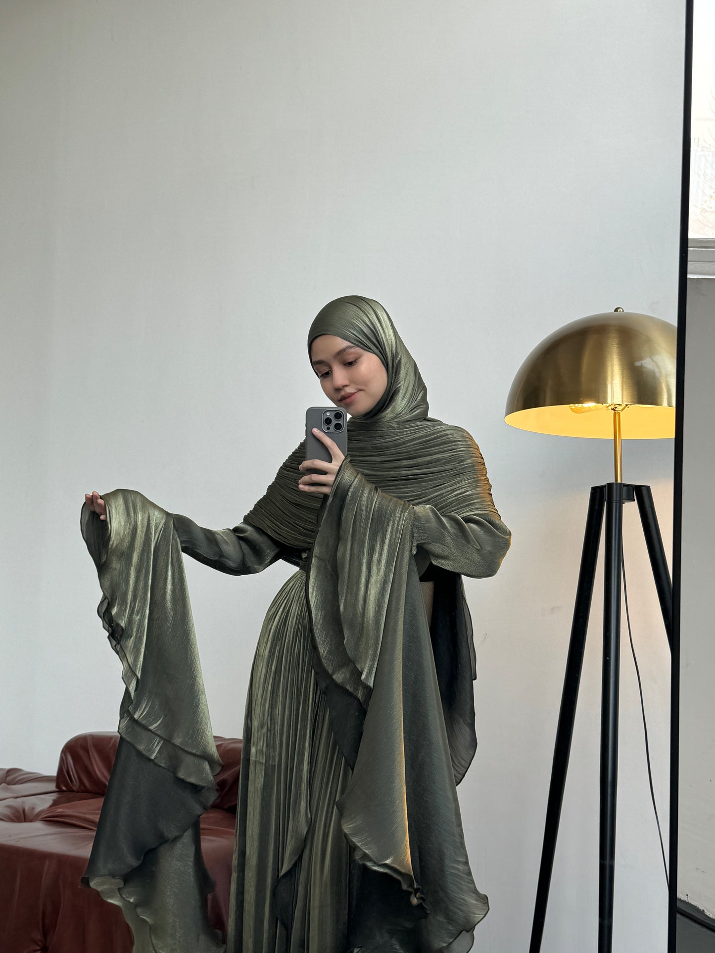 Nara Forest Green Dress