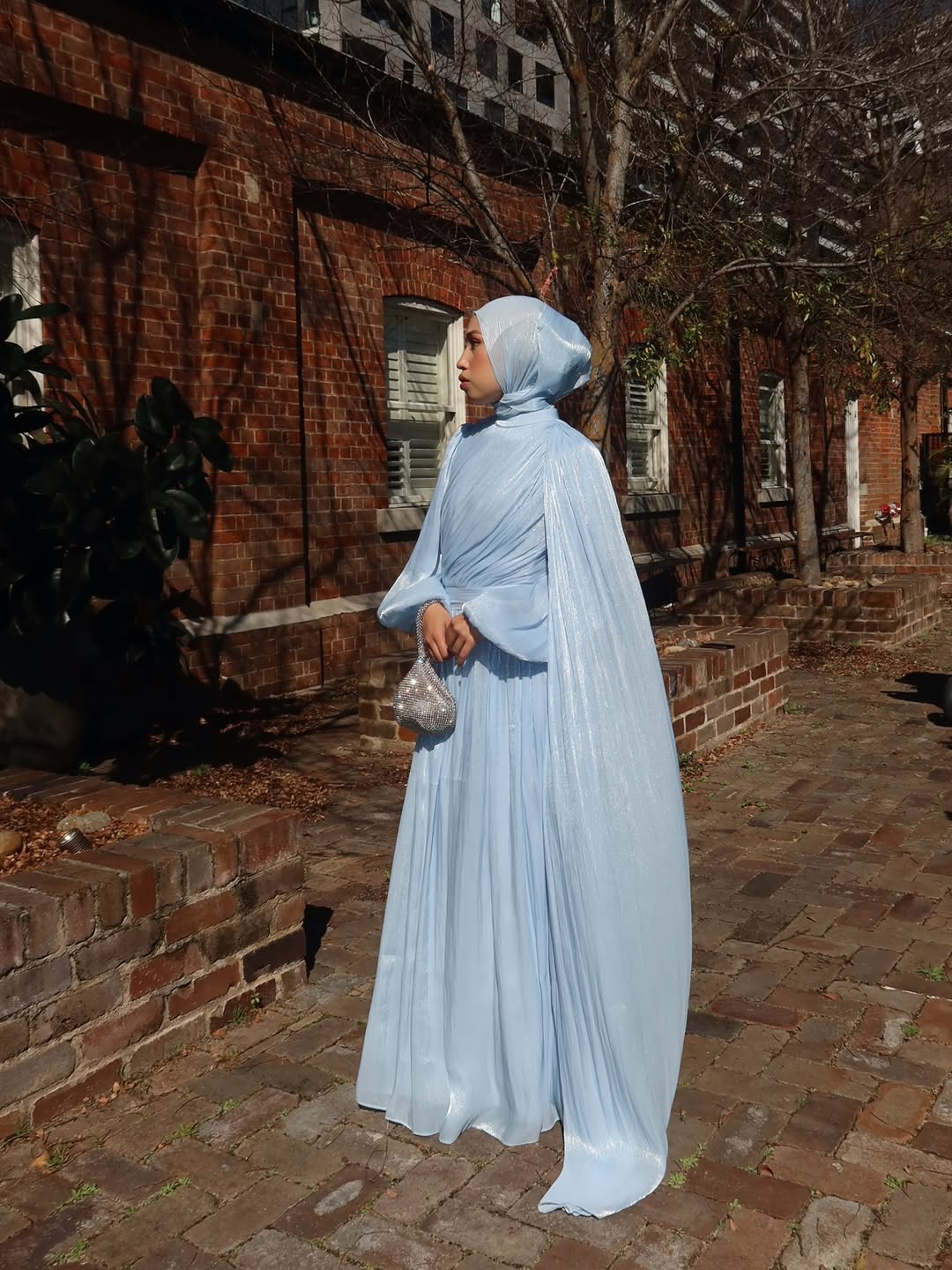Madina Drape Blue Dress
