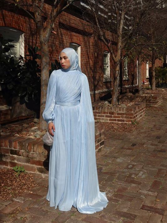 Madina Drape Blue Dress
