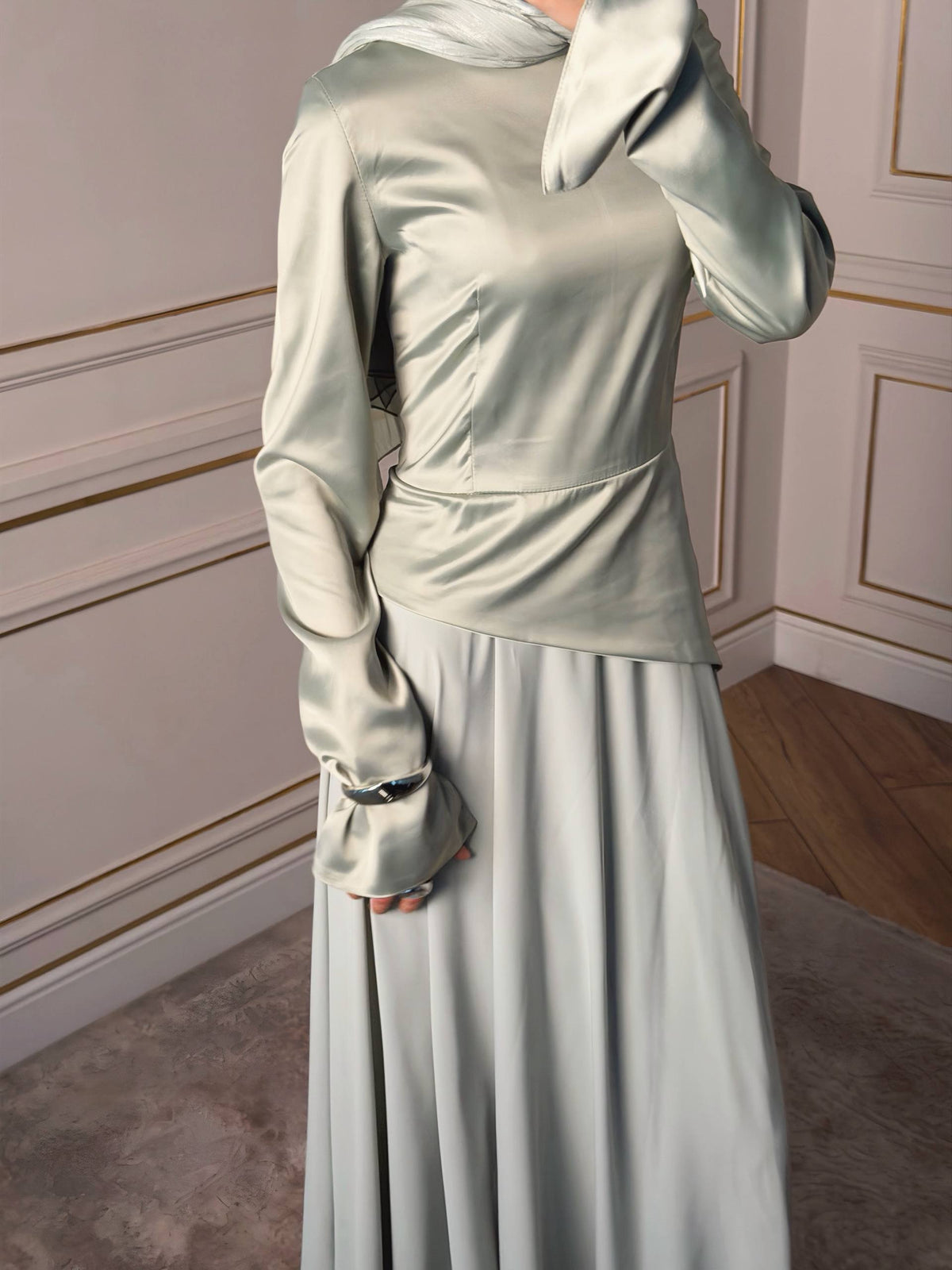 Khadijah Sage Dress