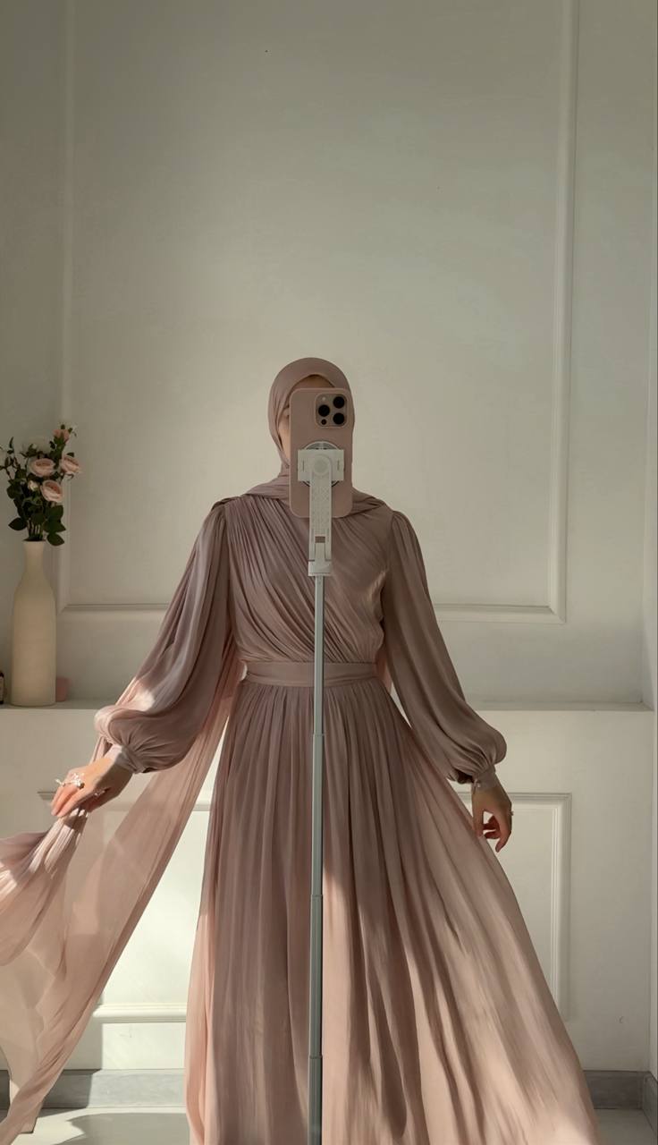 Madina Drape Cappuccino Dress