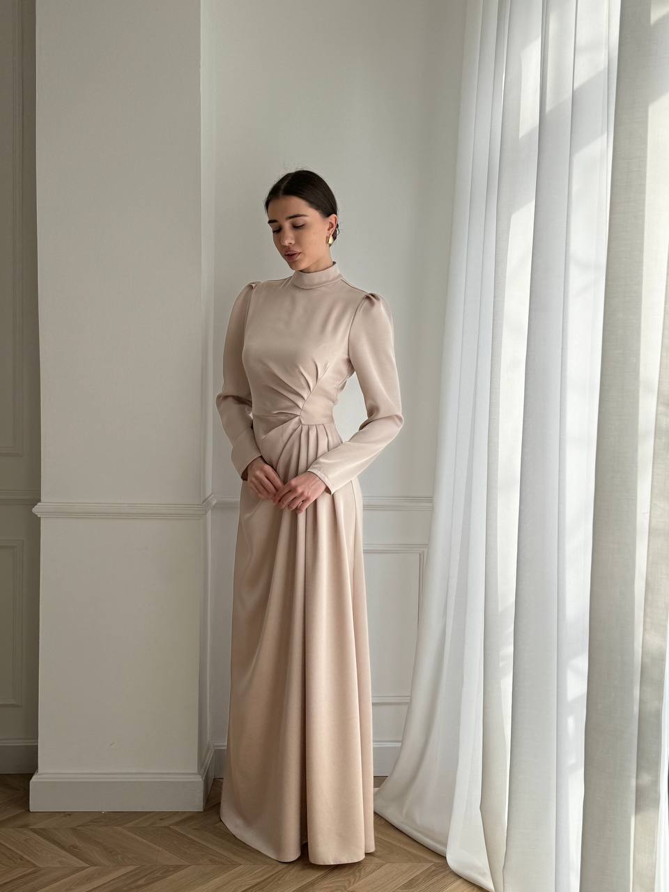 Elisa Pink Pearl Dress